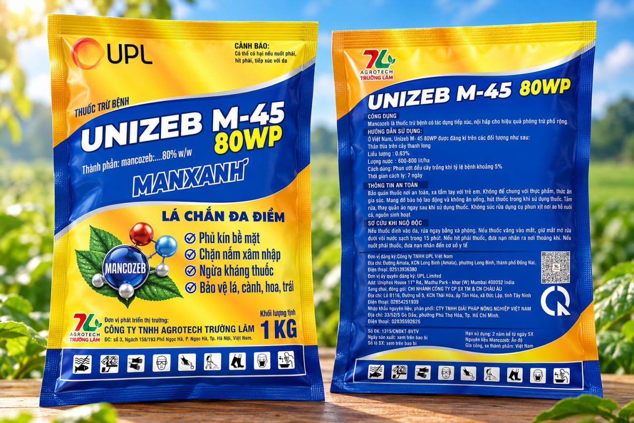 Thuốc trừ bệnh Unizeb M-45 80WP